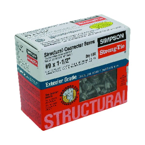 Simpson Strong-Tie CONNECTOR SCREW #9X1.5"" SD9112R100